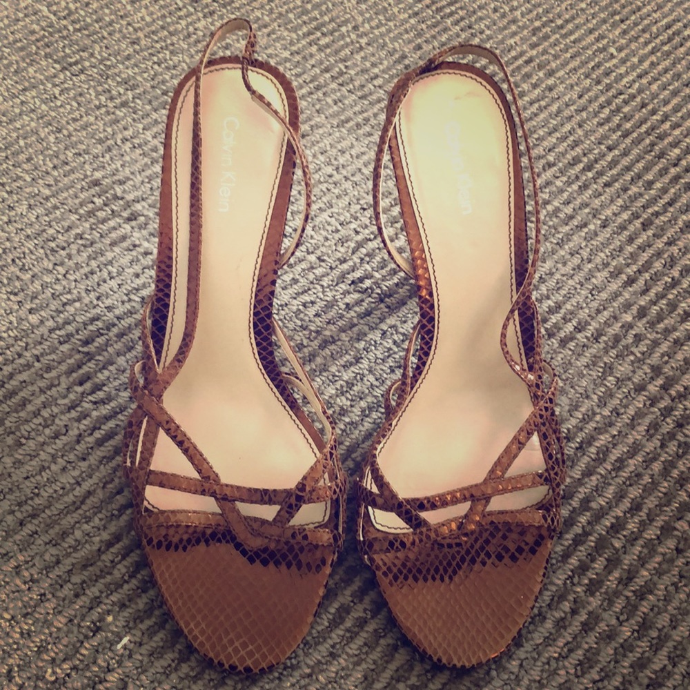 New Calvin Klein Rochelle Dress sandals.